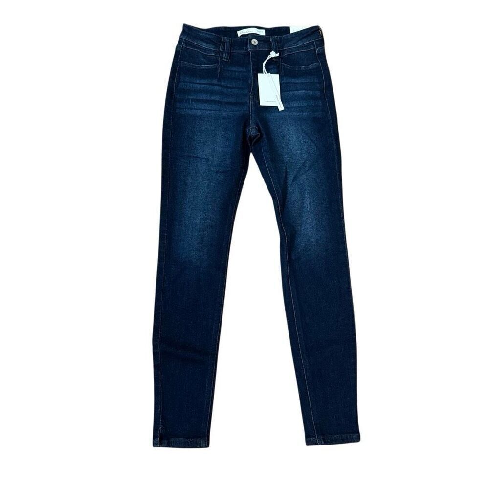 NEW Kancan Mid Rise Skinny Jeans Dark Wash Size 26 x 29
